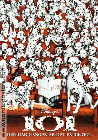 101 Dalmatians 1996 movie poster Glenn Close Jeff Daniels Stephen Herek Dogs