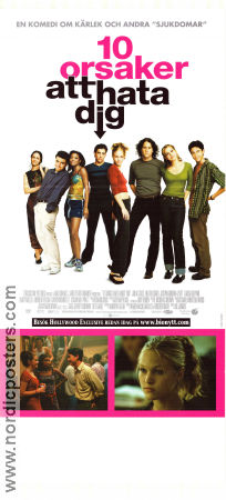 10 Things I Hate About You 1999 movie poster Heath Ledger Julia Stiles Joseph Gordon-Levitt Gil Junger