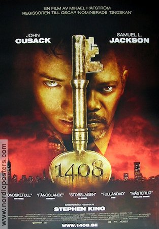 1408 2007 movie poster John Cusack Samuel L Jackson Mikael Håfström