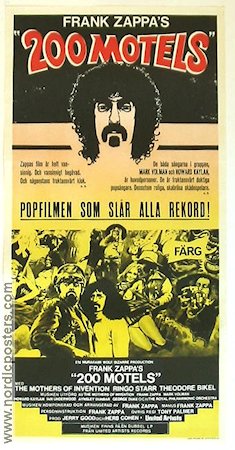 200 Motels 1971 movie poster Frank Zappa Rock and pop Cult movies