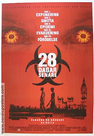 28 Days Later 2002 movie poster Cillian Murphy Danny Boyle
