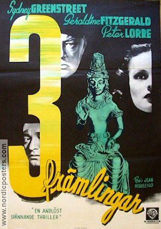 Three Strangers 1946 movie poster Sydney Greenstreet Peter Lorre
