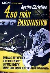 Murder She Said 1961 movie poster Margaret Rutherford Writer: Agatha Christie Trains