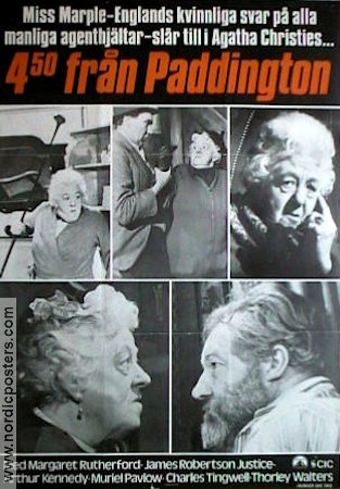 Murder She Said 1961 movie poster Margaret Rutherford Writer: Agatha Christie