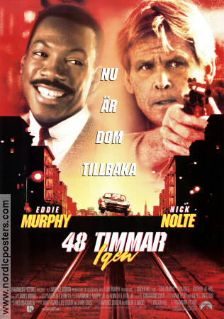 Another 48 Hours 1990 movie poster Eddie Murphy Nick Nolte Walter Hill Cars and racing Police and thieves