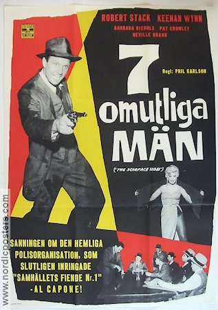 The Scarface Mob 1962 movie poster Robert Stack Keenan Wynn Mafia