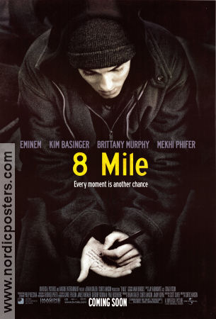 8 Mile 2002 movie poster Eminem Kim Basinger Brittany Murphy Curtis Hanson