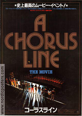 A Chorus Line 1985 poster Michael Bennett Audrey Landers Richard Attenborough Dans Musikaler