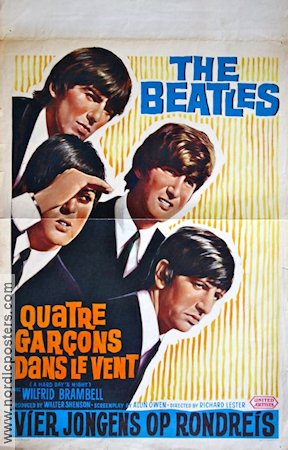 A Hard Day´s Night 1964 movie poster Beatles Richard Lester