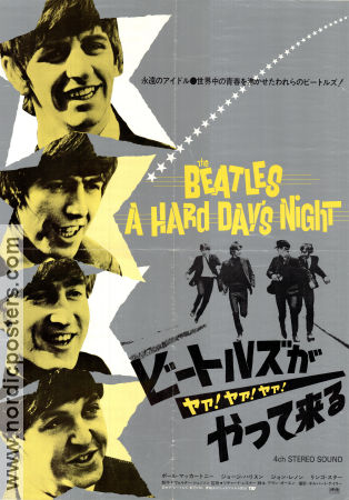 A Hard Day´s Night 1964 movie poster Beatles John Lennon Wilfrid Brambell Richard Lester