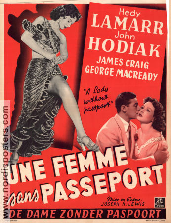 A Lady Without Passport 1950 movie poster Hedy Lamarr John Hodiak Joseph H Lewis