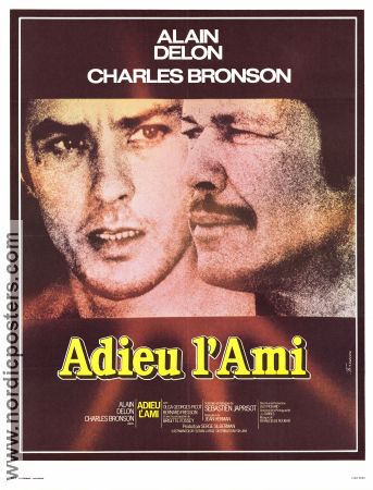 Adieu l´ami 1968 poster Alain Delon Charles Bronson Jean Herman