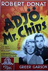 Goodbye Mr Chips 1939 movie poster Robert Donat Greer Garson