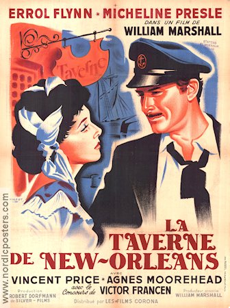 Adventures of Captain Fabian 1951 poster Errol Flynn Micheline Presle