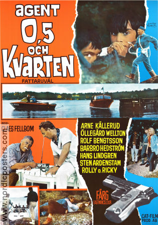 Agent 0.5 och kvarten 1968 poster Arne Källerud Rolf Bengtsson Claes Fellbom Agenter Skepp och båtar