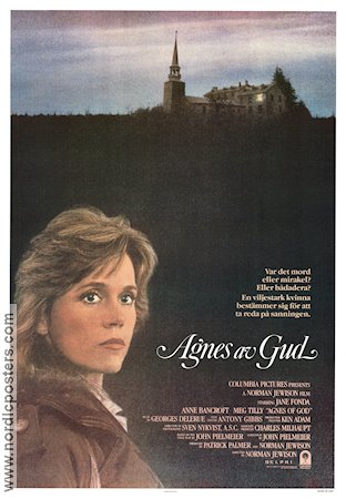 Agnes of God 1985 movie poster Jane Fonda Anne Bancroft Meg Tilly Norman Jewison Religion