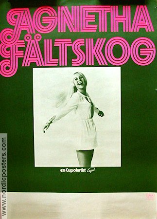 Agnetha Fältskog en Cupolartist EMA Telstar 1972 poster Agnetha Fältskog ABBA Rock och pop