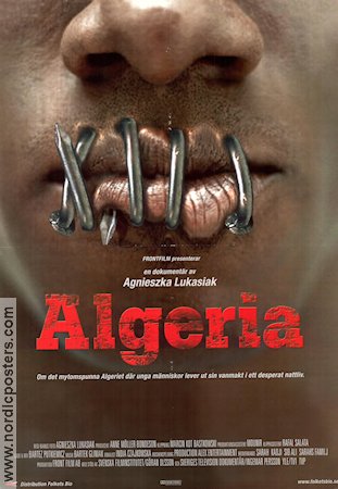 Algeria 2002 poster Agnieszka Lukasiak Filmen från: Poland