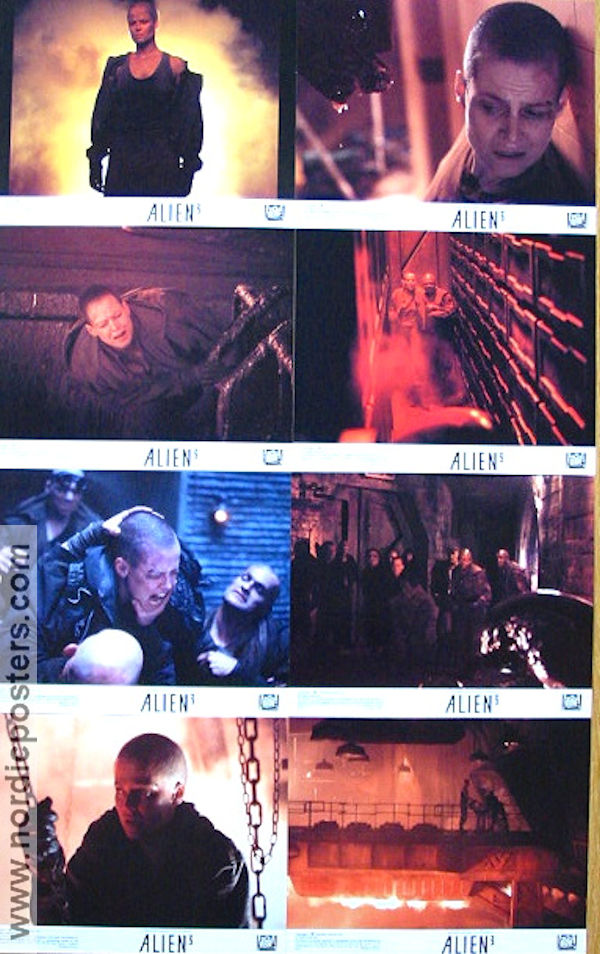 Alien 3 1992 lobby card set Sigourney Weaver Charles S Dutton Charles Dance David Fincher