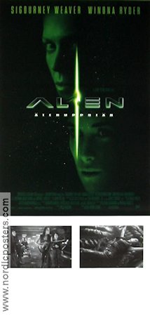 Alien: Resurrection 1997 movie poster Sigourney Weaver Winona Ryder Dominique Pinon Jean-Pierre Jeunet
