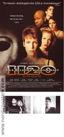 Halloween H20: 20 Years Later 1998 movie poster Jamie Lee Curtis Josh Hartnett Adam Arkin Steve Miner Find more: Halloween