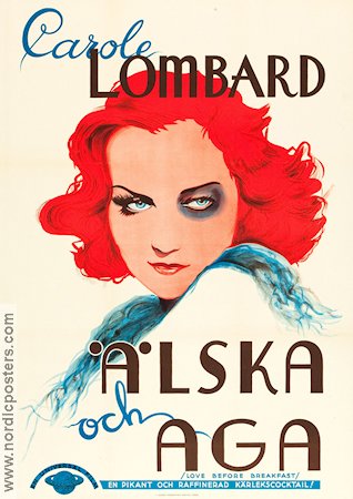 Älska och aga 1936 poster Carole Lombard