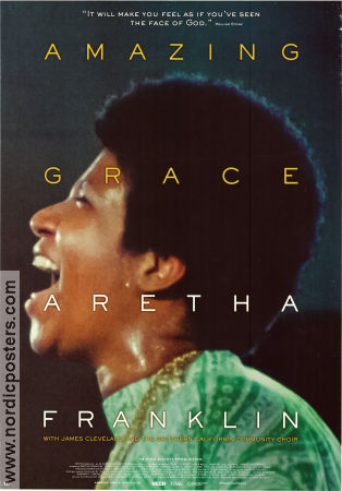 Amazing Grace 2018 poster Aretha Franklin James Cleveland Alexander Hamilton Alan Elliott Dokumentärer