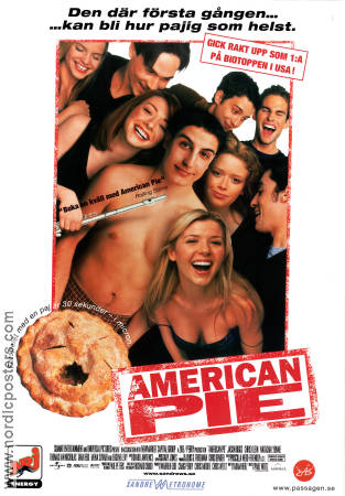 American Pie 1999 movie poster Jason Biggs Chris Klein Natasha Lyonne Paul Weitz Food and drink