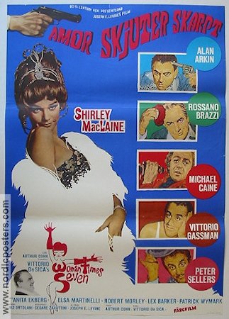 Amor skjuter skarpt 1968 poster Shirley MacLaine