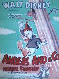 Donald Duck 1957 movie poster Kalle Anka