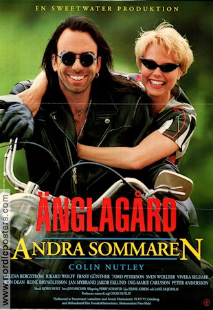 Änglagård andra sommaren 1993 poster Helena Bergström Rikard Wolff Viveka Seldahl Ernst Günther Colin Nutley Motorcyklar Glasögon