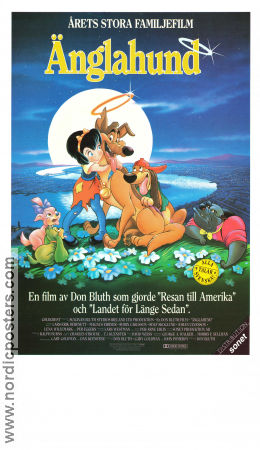 All Dogs Go to Heaven 1989 movie poster Don Bluth Animation Dogs