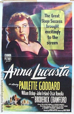 Anna Lucasta 1949 movie poster Paulette Goddard