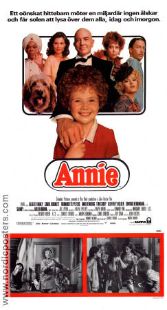 Annie 1982 poster Albert Finney Carol Burnett Aileen Quinn John Huston Musikaler Hundar