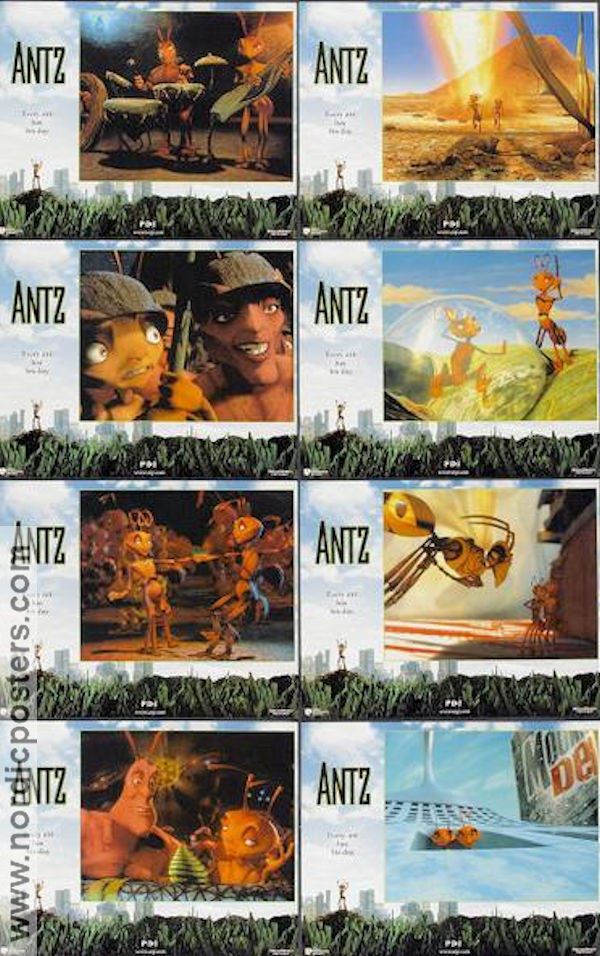 Antz 1998 lobby card set Animation