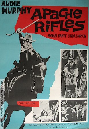 Apache Rifles 1965 movie poster Audie Murphy