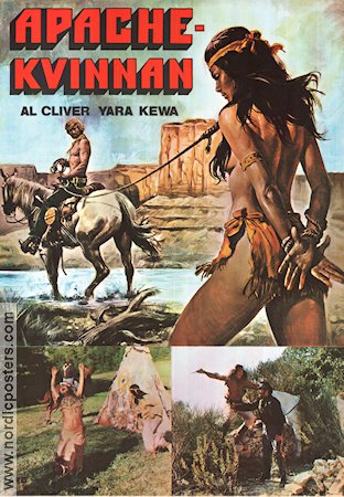 Una donna chiamata Apache 1976 movie poster Al Cliver Clara Hopf Federico Boido Giorgio Mariuzzo