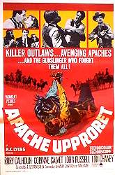 Apache Uprising 1965 movie poster Rory Calhoun Corinne Calvet John Russell RG Springsteen