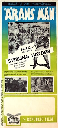 Ärans män 1956 poster Sterling Hayden