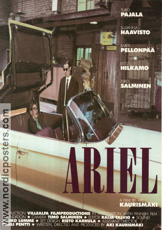 Ariel 1988 poster Turo Pajala Susanna Haavisto Aki Kaurismäki Bilar och racing Finland