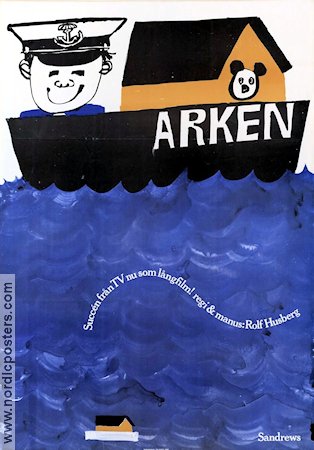 Arken 1965 poster Per Nordenström Margareta Ahlström Stina Hellquist Rolf Husberg Skepp och båtar Konstaffischer Från TV