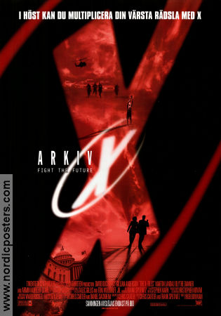 Arkiv X 1998 poster David Duchovny Gillian Anderson John Neville Rob Bowman Från TV