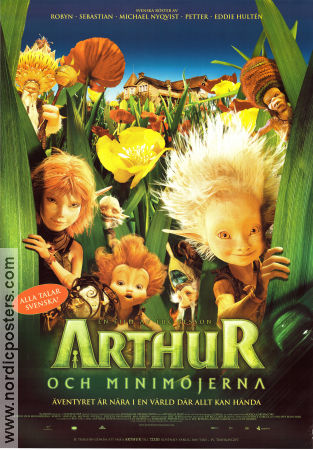 Arthur och minimojerna 2008 poster Freddie Highmore Luc Besson Animerat