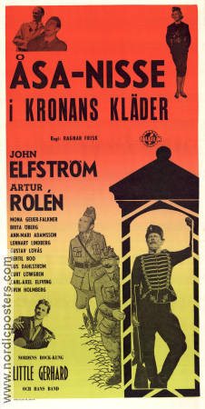 Åsa-Nisse i kronans kläder 1958 movie poster John Elfström Artur Rolén Brita Öberg Little Gerhard Ragnar Frisk Find more: Åsa-Nisse