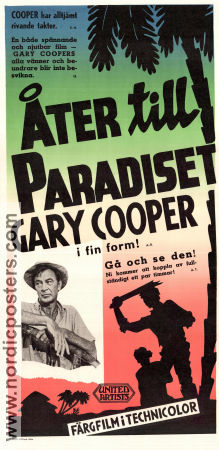 Return to Paradise 1953 movie poster Gary Cooper Barry Jones Roberta Haynes Mark Robson