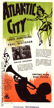 Atlantic City 1944 poster Louis Armstrong Paul Whiteman Constance Moore Ray McCarey Jazz Musikaler