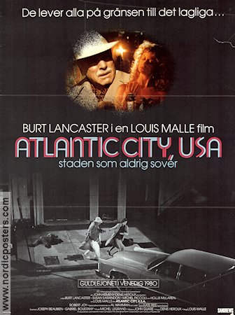 Atlantic City USA 1981 poster Burt Lancaster Susan Sarandon Kate Reid Louis Malle Gambling