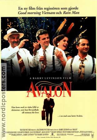 Avalon 1990 poster Armin Mueller-Stahl Elizabeth Perkins Joan Plowright Barry Levinson