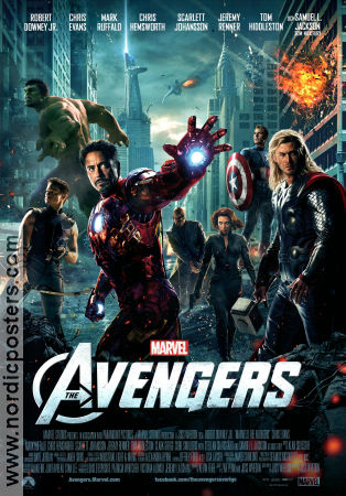 The Avengers 2012 poster Robert Downey Jr Chris Evans Scarlett Johansson Joss Whedon Hitta mer: Marvel