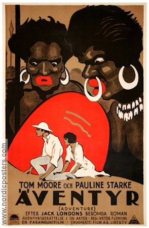 Adventure 1925 movie poster Tom Moore Pauline Starke Victor Fleming